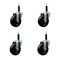 Service Caster 4'' SS Soft Rubber Wheel Swivel 3/4'' Expanding Stem Caster Set, 4PK SCC-SSEX20S414-SRS-34-4 - alternate 1